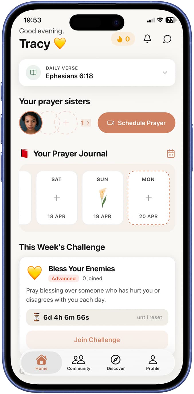 Prayer Sisters app preview